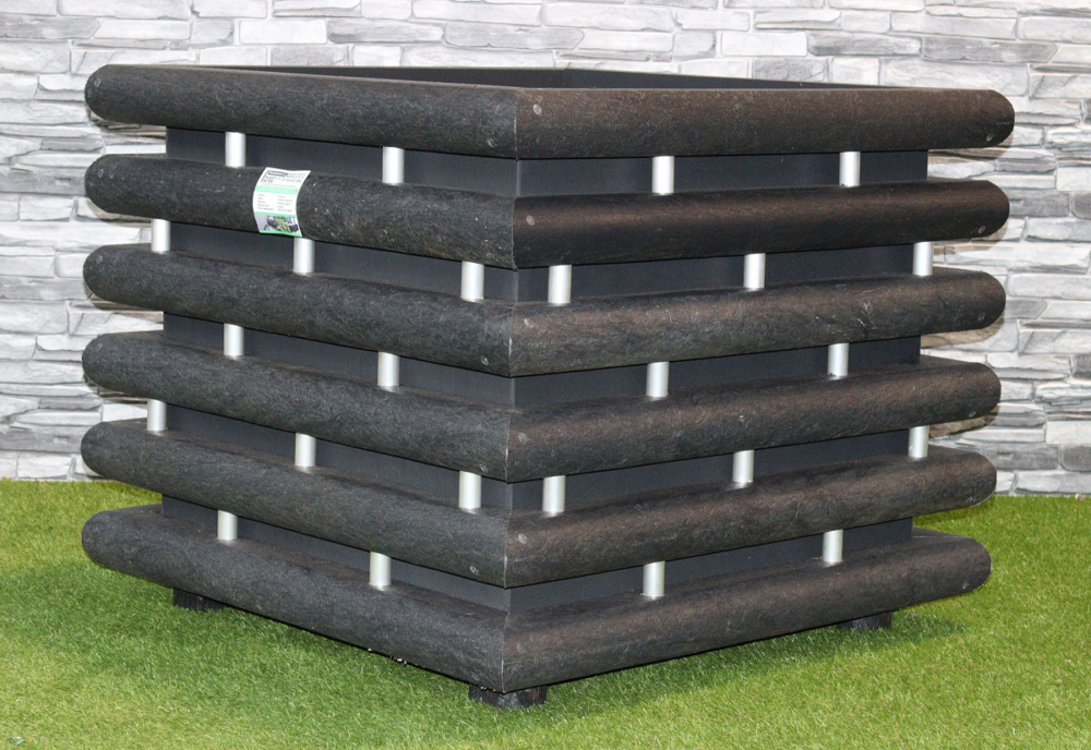 Large 1M Square Recycled Plastic Planter