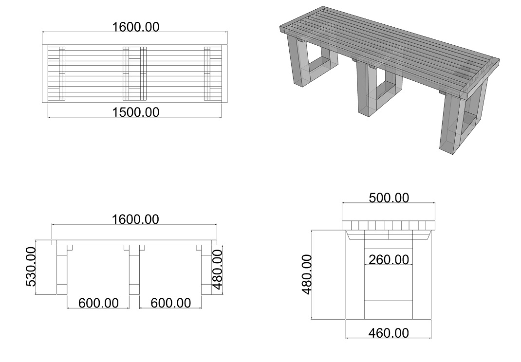 Recycled Plastic Bench Dimensions
