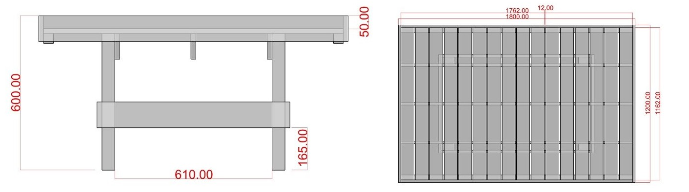 Standard Display Table Dimensions